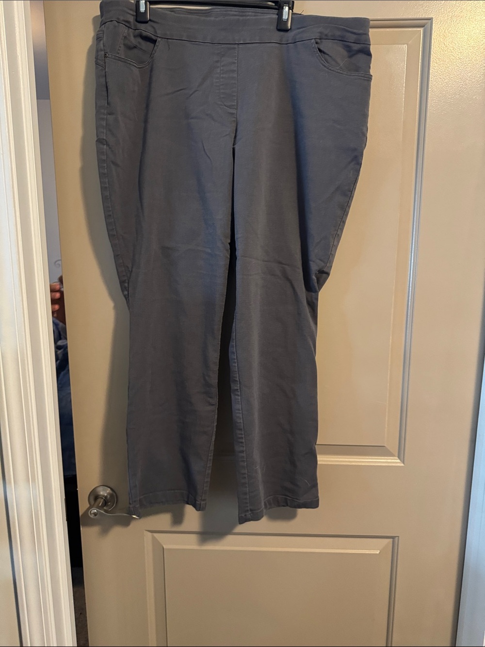 Women's Pull-On Stretch Pants — Slate Gray